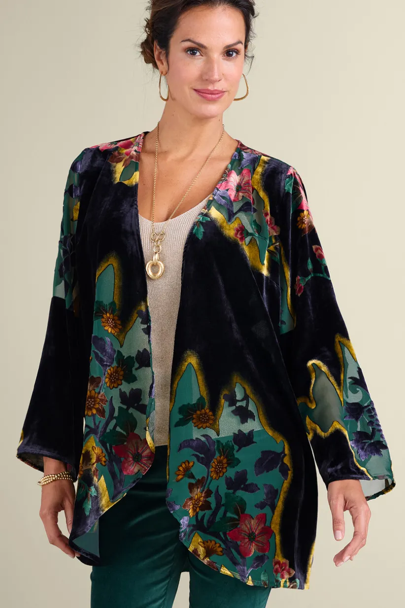 Aaliyah Floral Velvet Topper