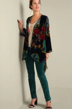 Aaliyah Floral Velvet Topper