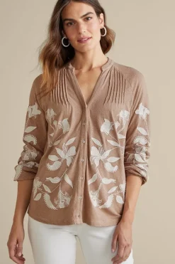 Alva Embroidered Knit Top