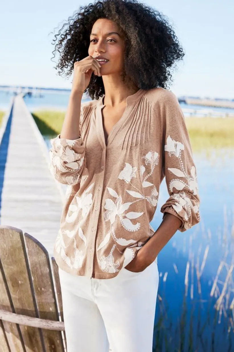 Alva Embroidered Knit Top