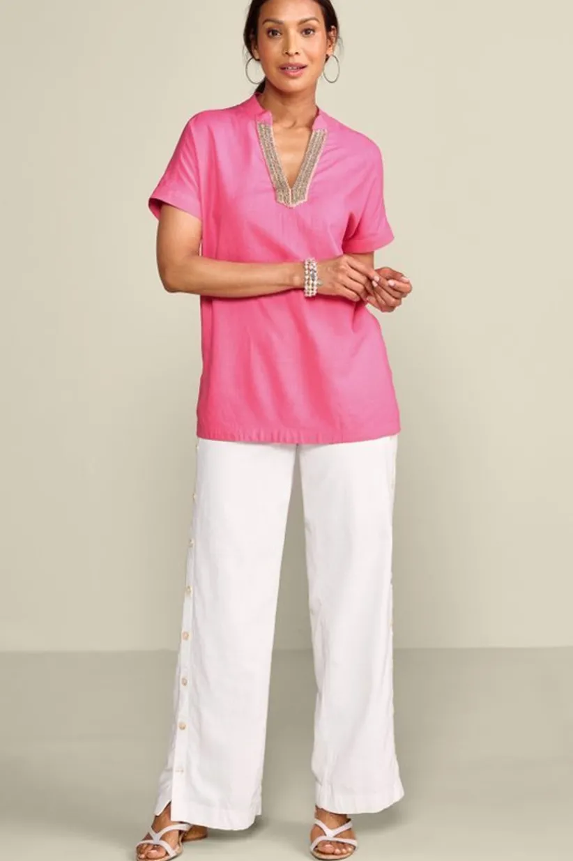 Annalise Linen Blend Tunic