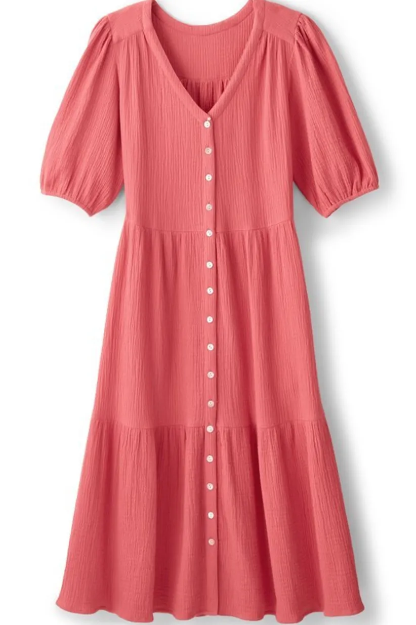 Arielle Gauze Midi Dress