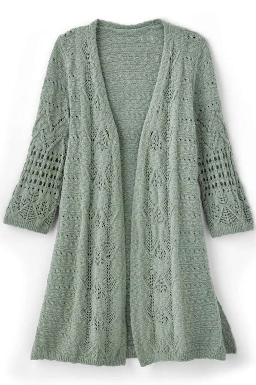 Calistoga Pointelle Cardigan