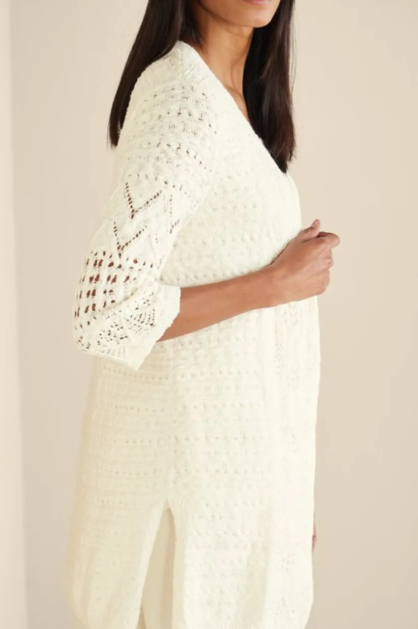 Calistoga Pointelle Cardigan