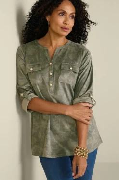 Charine Faux Suede Tunic