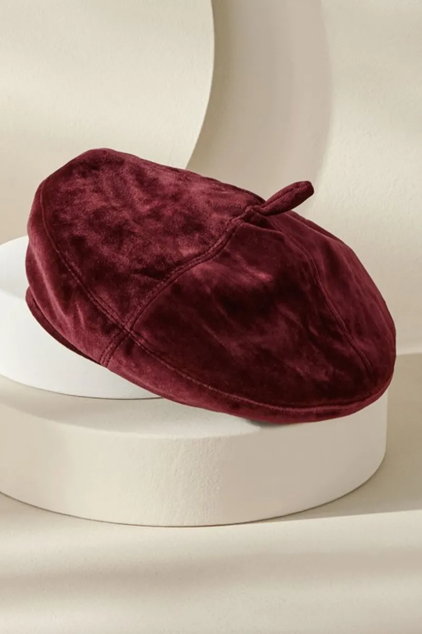 Colette Velvet Beret