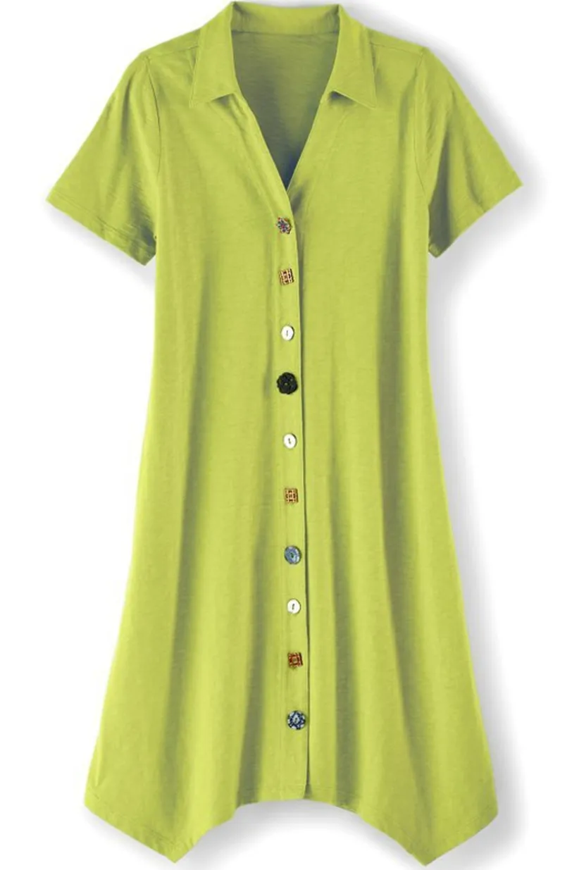 Danielle Button Dress