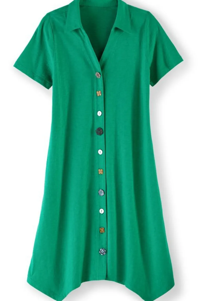 Danielle Button Dress