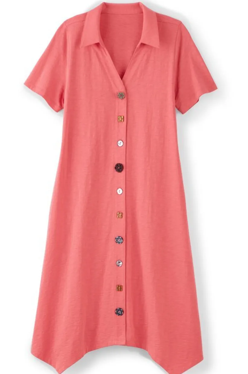 Danielle Button Dress