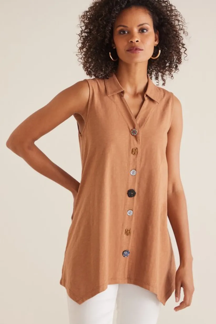 Danielle Button Tank