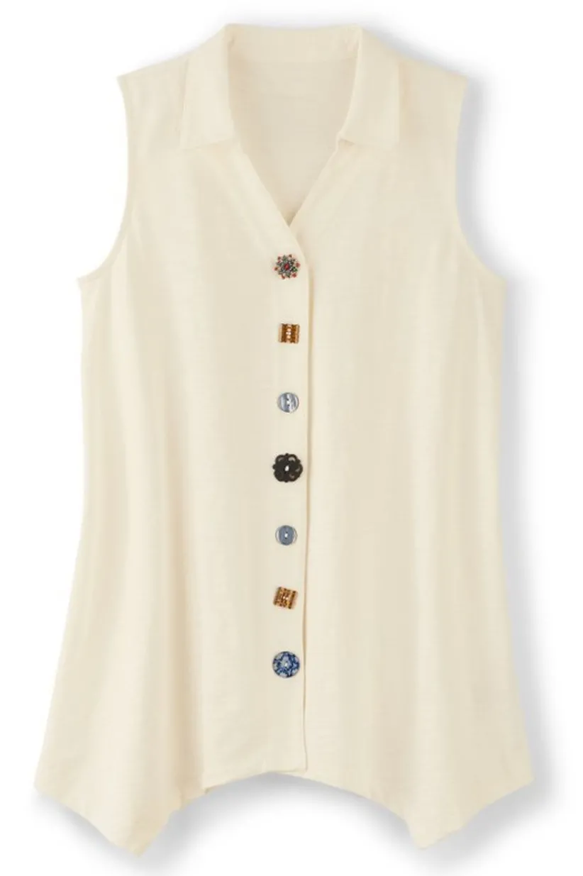 Danielle Button Tank