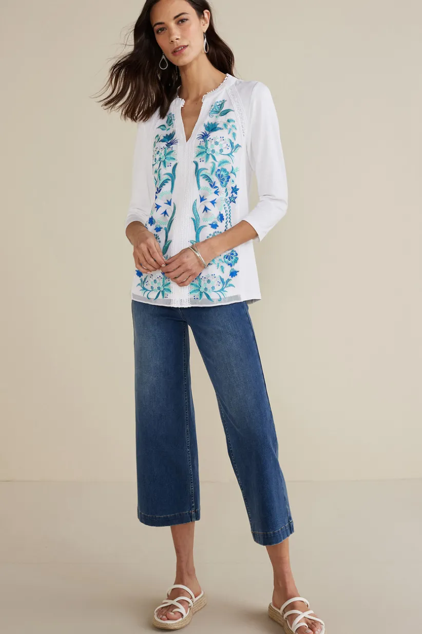 Delsie Embroidered Top