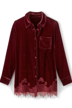 Eden Velvet and Lace Shirt