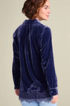 Eden Velvet and Lace Shirt