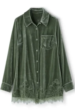 Eden Velvet and Lace Shirt