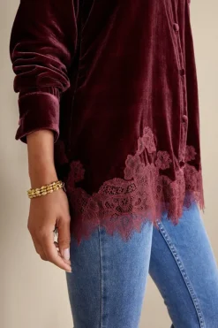 Eden Velvet and Lace Shirt