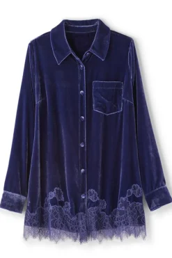 Eden Velvet and Lace Shirt