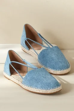 Eileen Fisher Lee Denim Stretch Espadrille