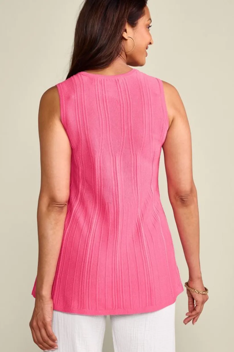 Felicity Peplum Sweater Tank