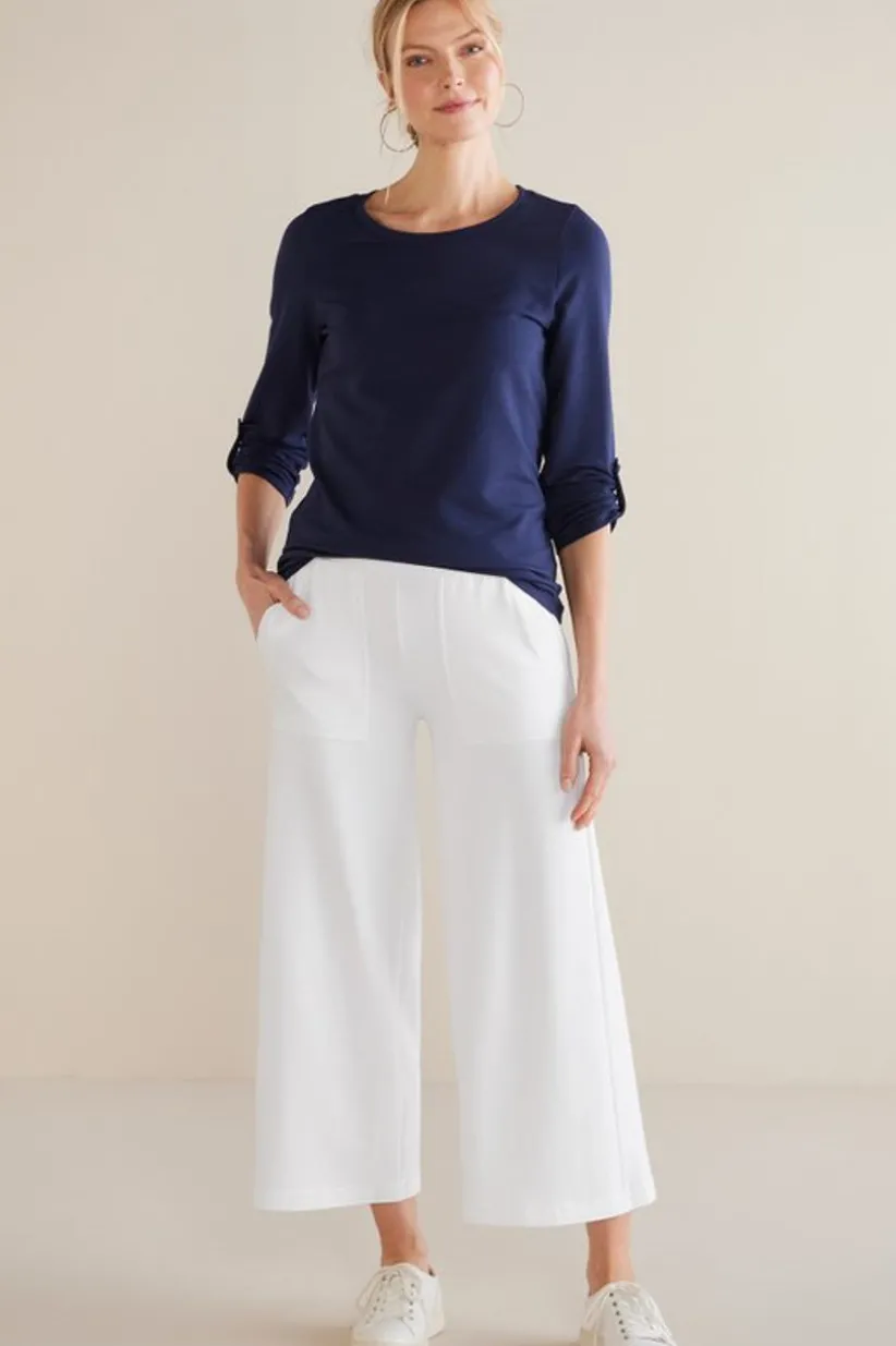 Fina French Terry Crop Pants