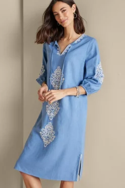 Hasana Linen Blend Midi Dress