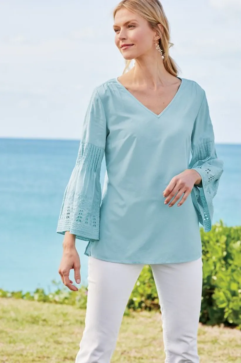 Heloise Eyelet Sleeve Tunic