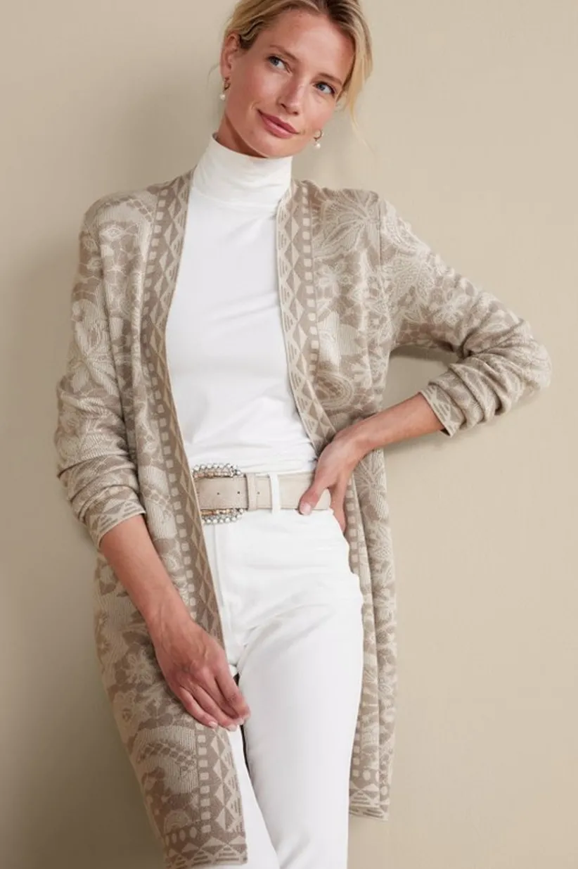 Ivy Shimmer Long Cardigan