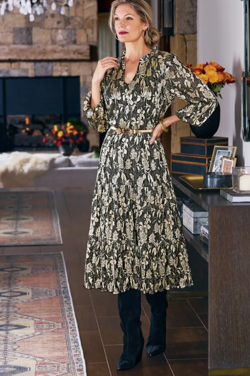 Jobelle Shimmer Midi Dress