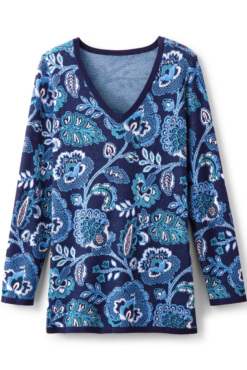 Leonor Jacquard Tunic Sweater