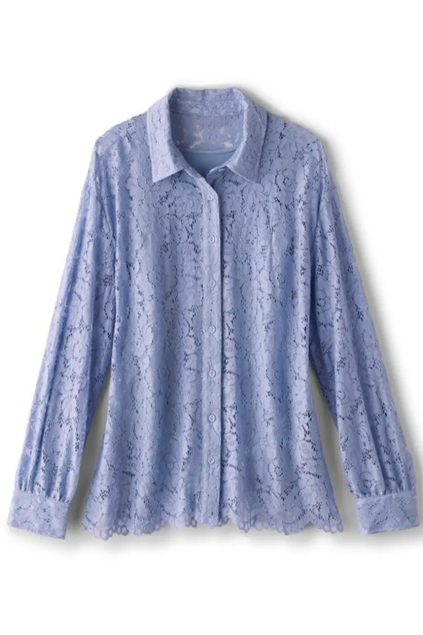 Lisa Lace Button Front