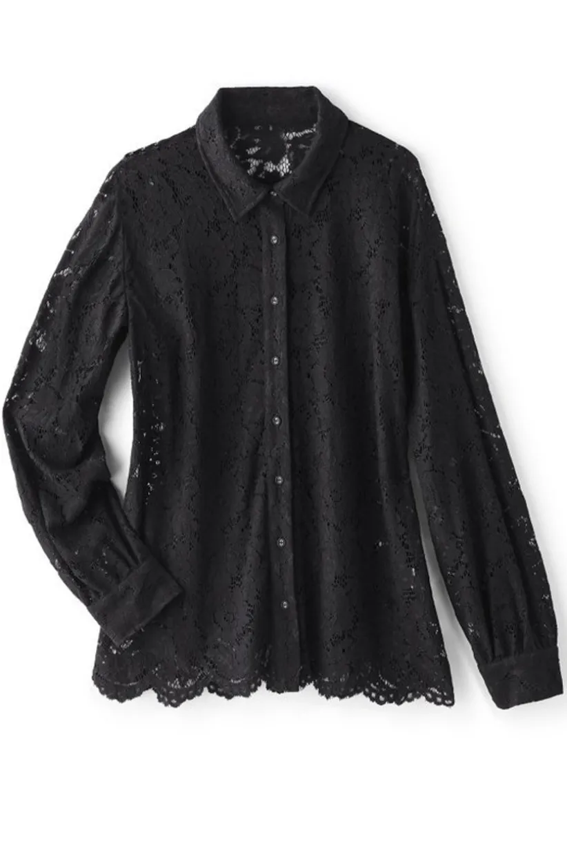 Lisa Lace Button Front