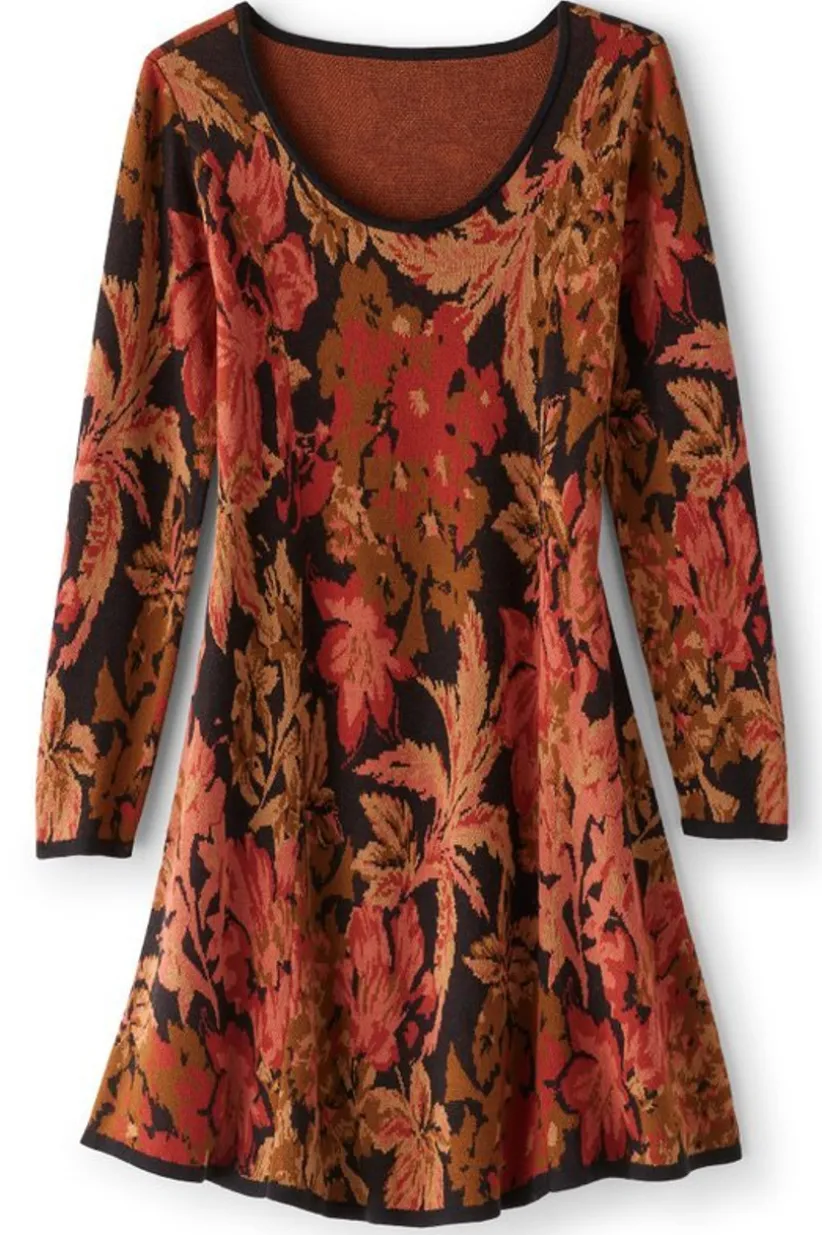 Nelia Jacquard Sweater Dress
