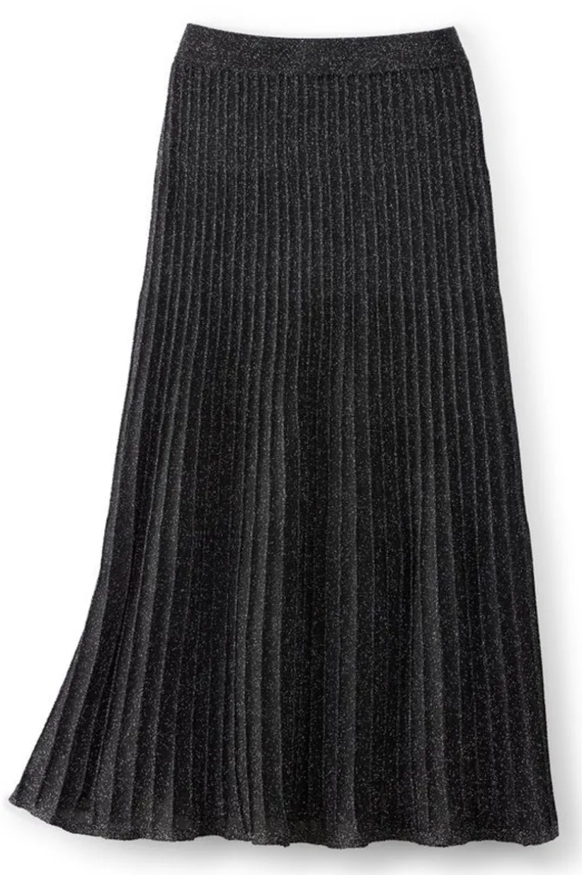 Nisha Knit Pleated Skirt
