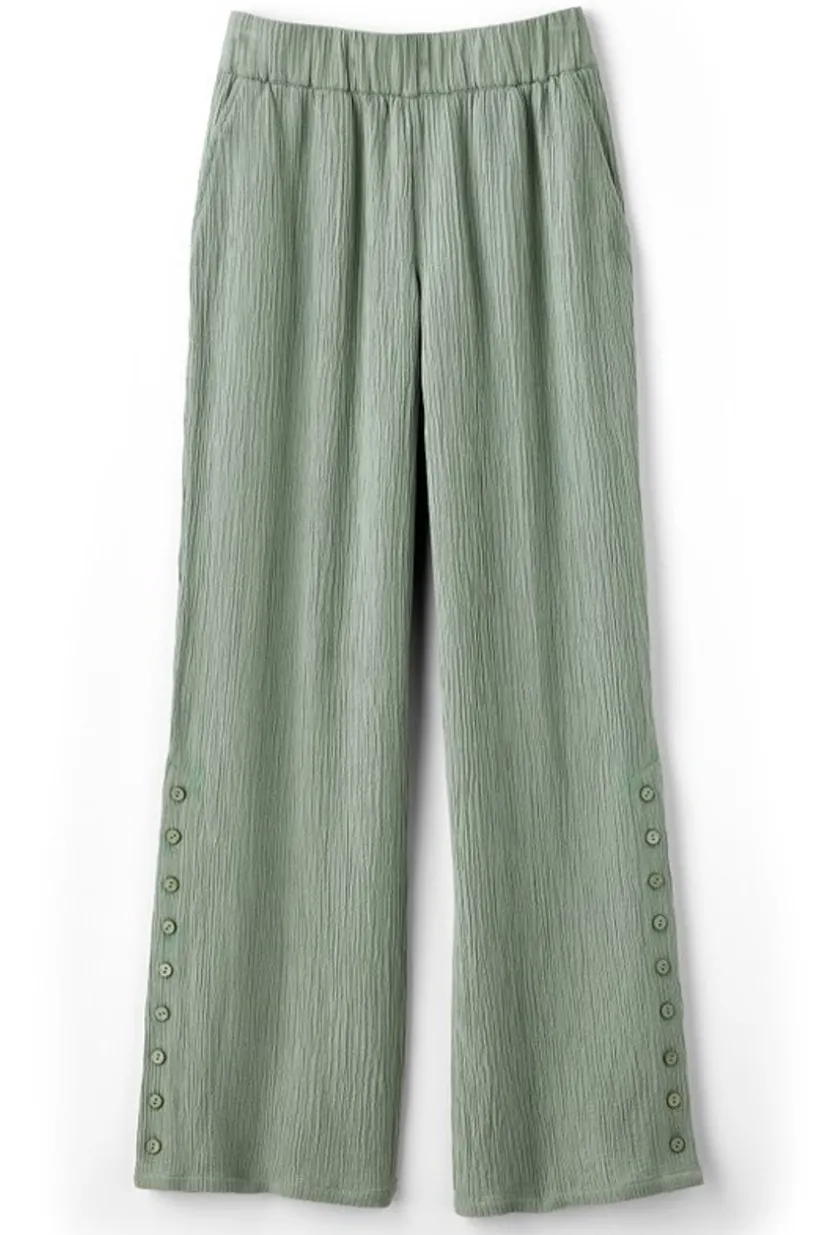 Oceo Gauze Wide-Leg Pants