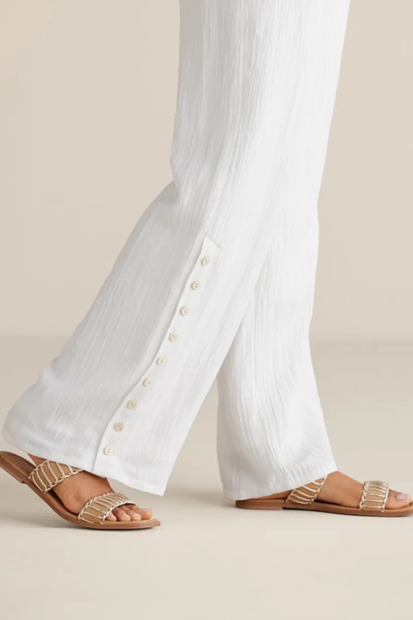 Oceo Gauze Wide-Leg Pants