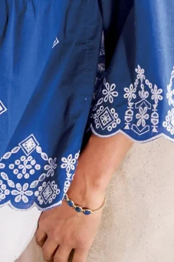 Odeta Lapis Stone Cuff