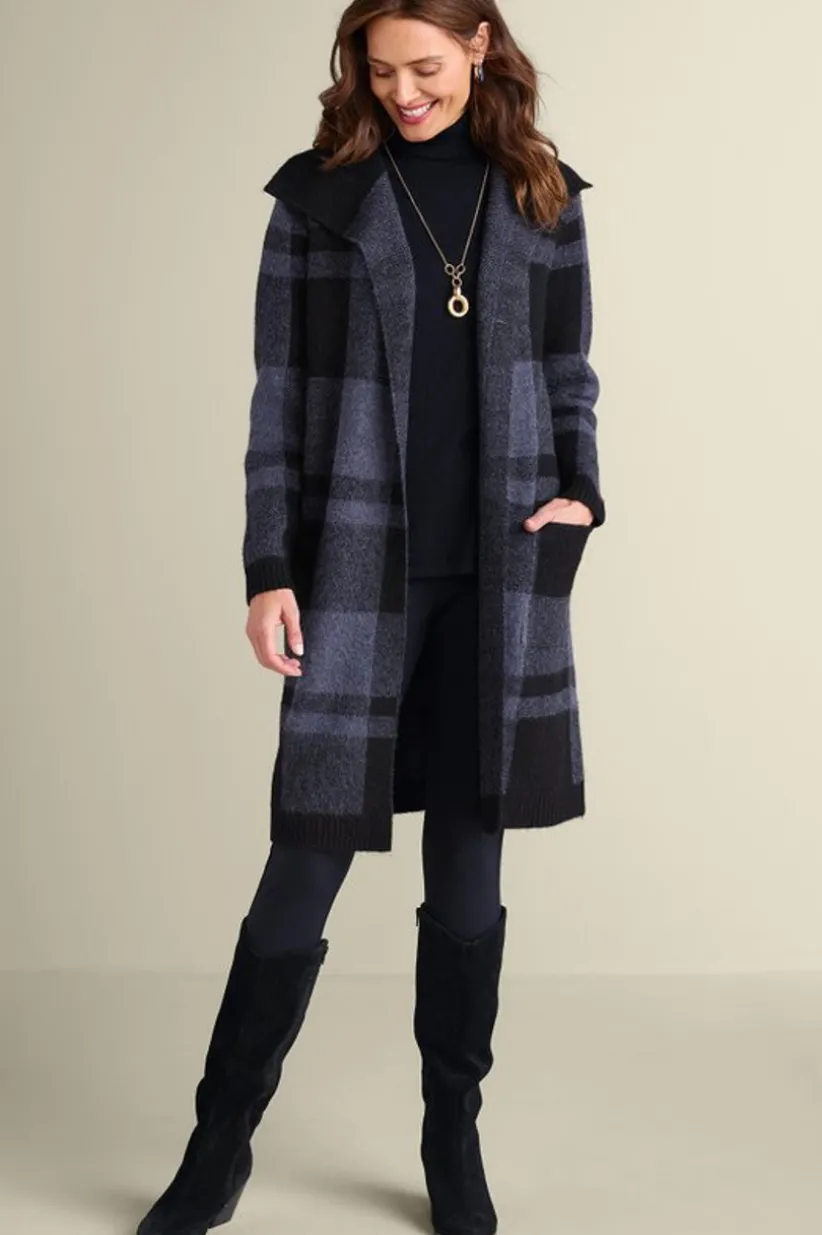 Posh Plaid Cardigan
