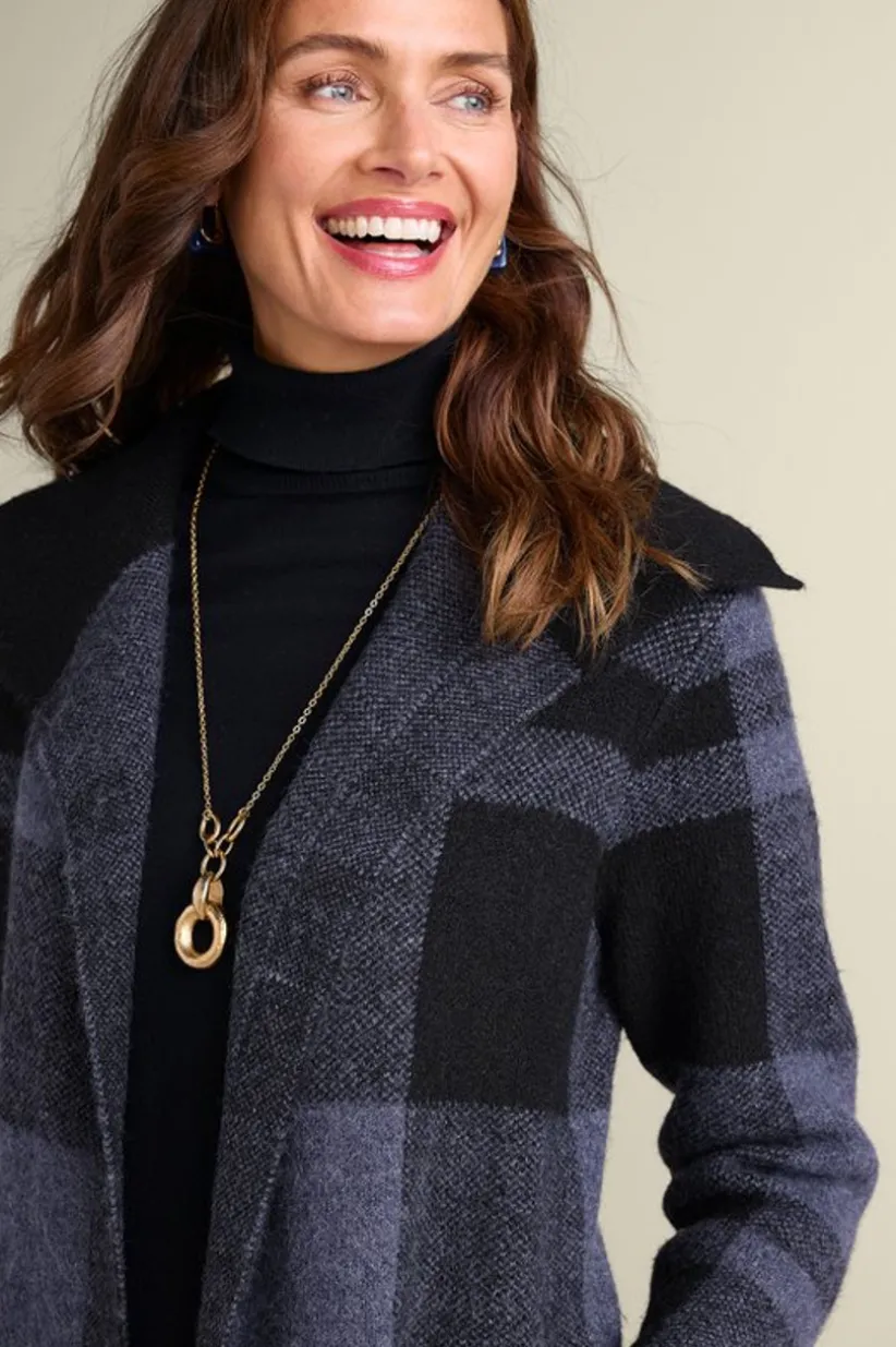 Posh Plaid Cardigan