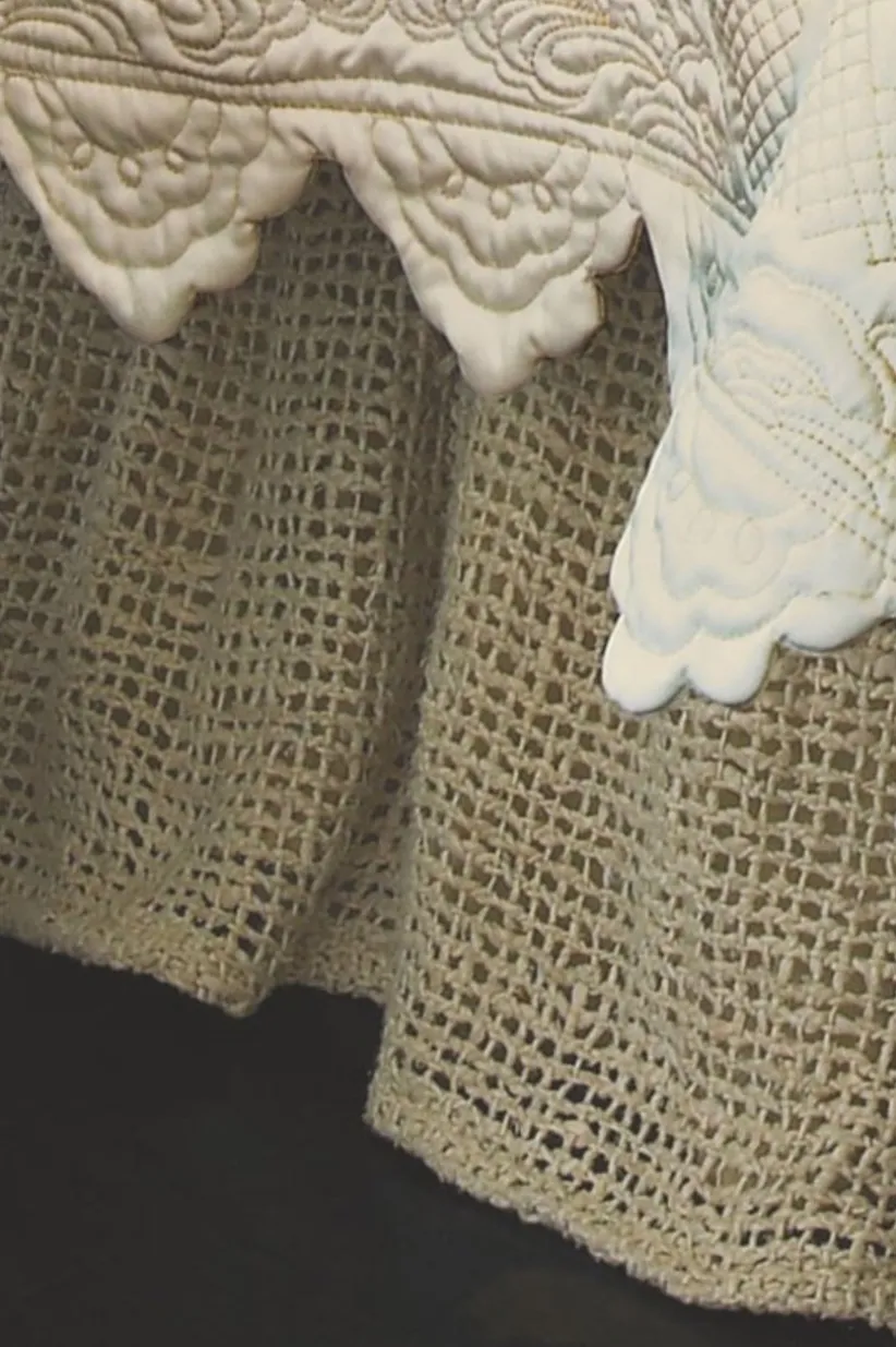 Raw Silk Woven Bedskirt