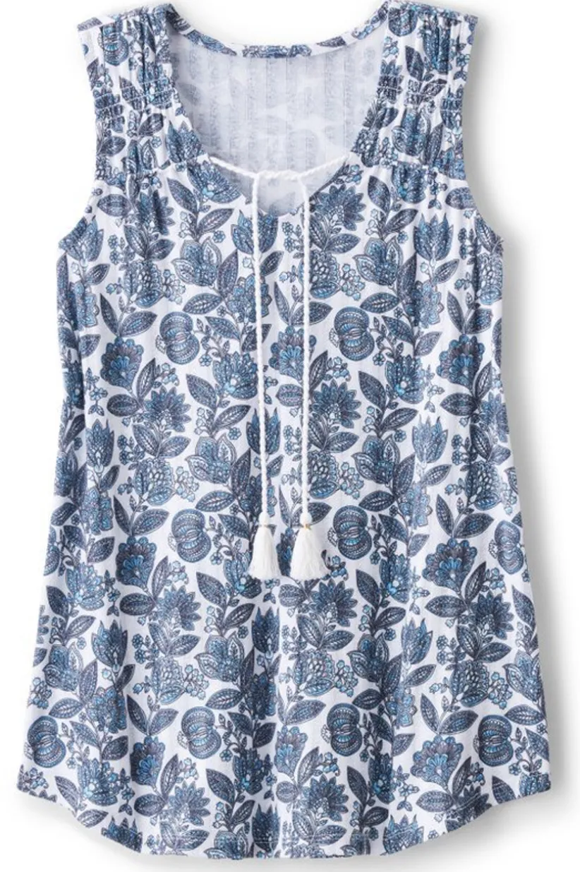 Roxie Printed Pointelle Tank