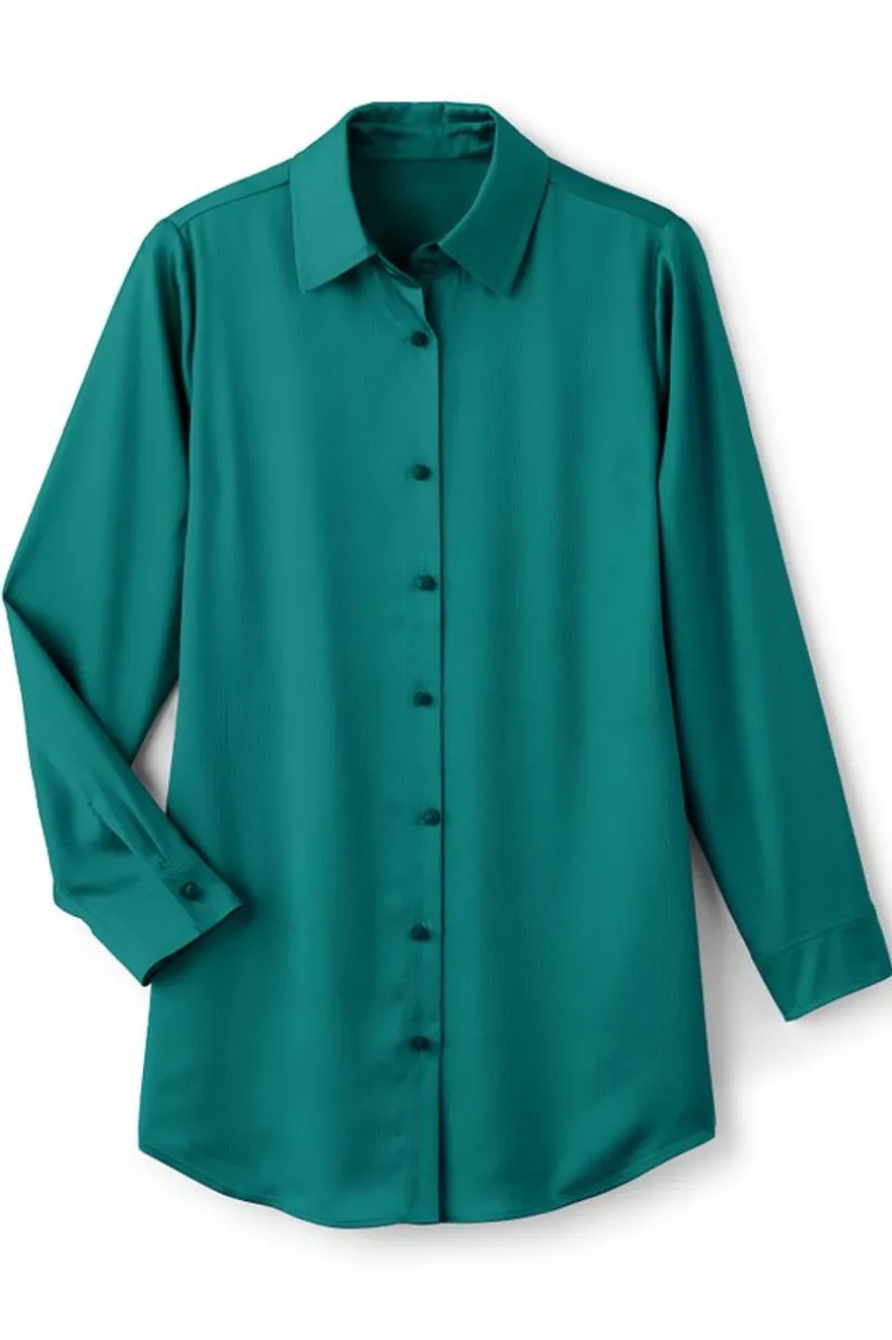 Satin Boyfriend Shirt