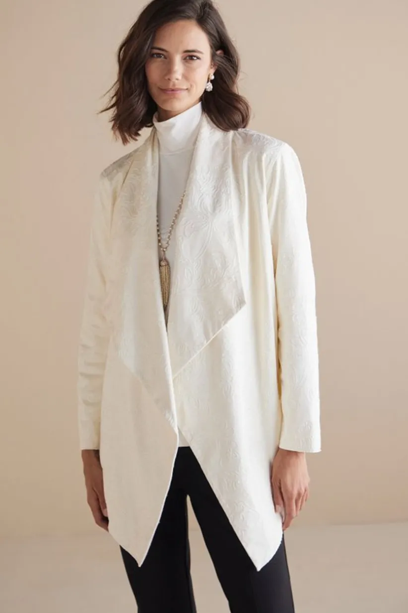 Shape Drape Faux Suede Jacket