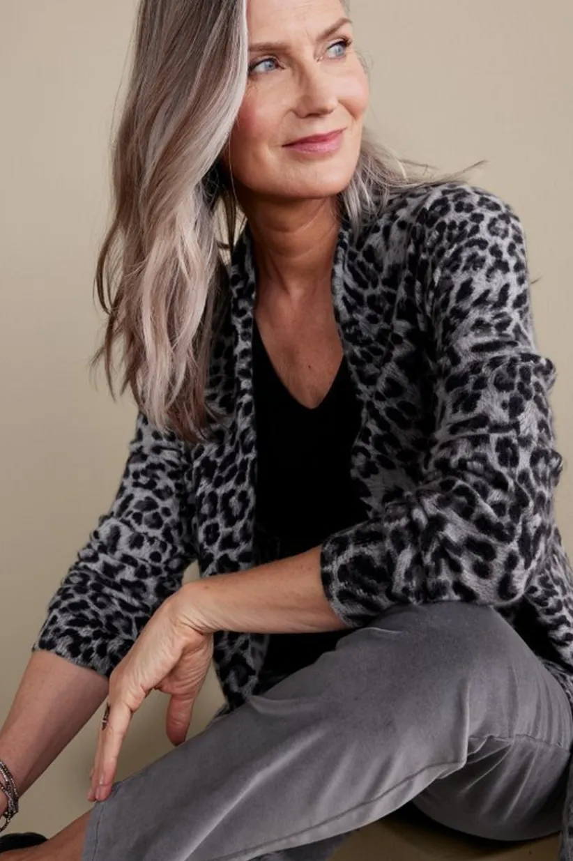Sibyl Cashmere Printed Cardigan