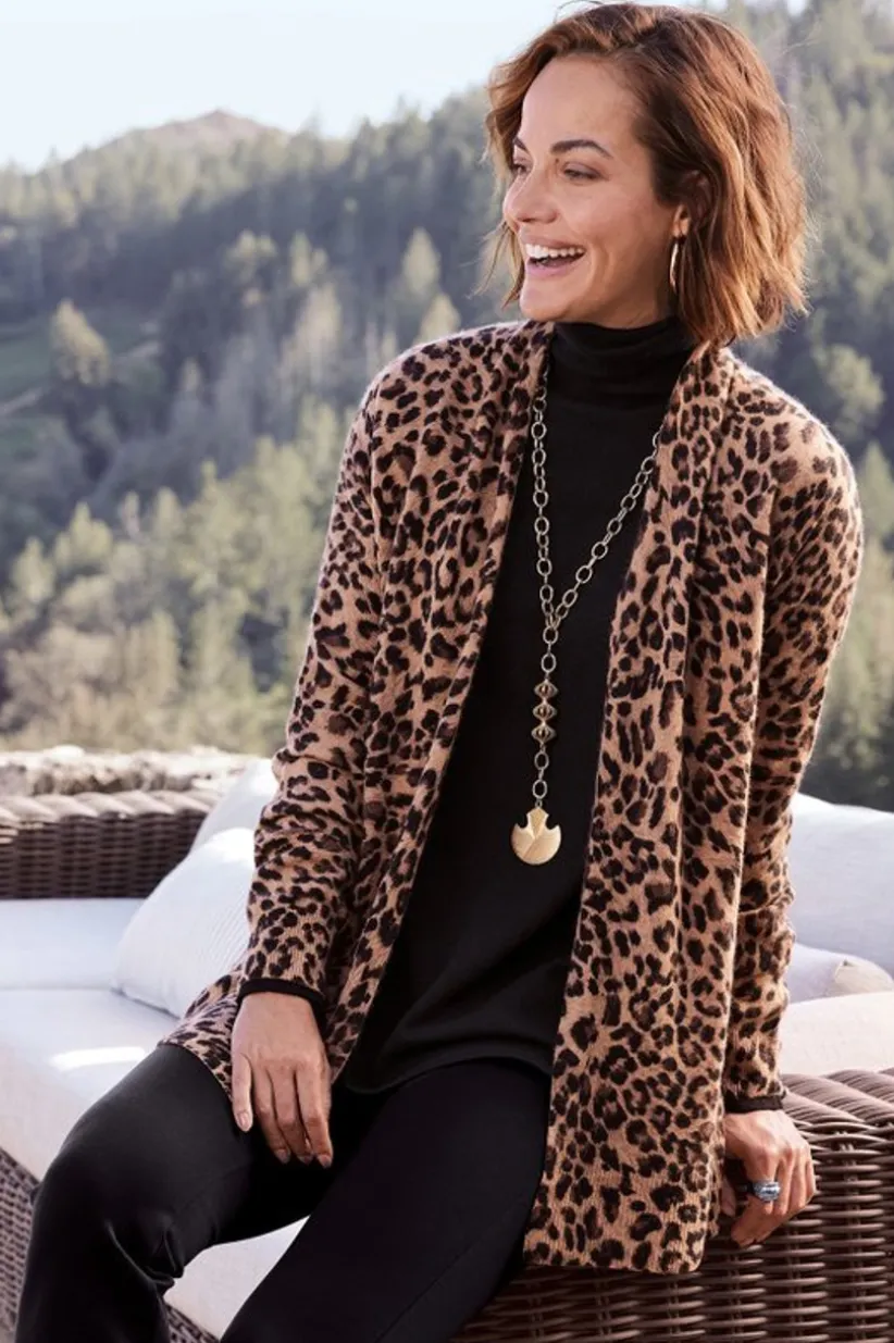 Sibyl Cashmere Printed Cardigan