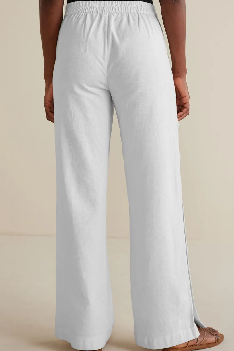 Sonoma Linen Blend Wide Leg Pants