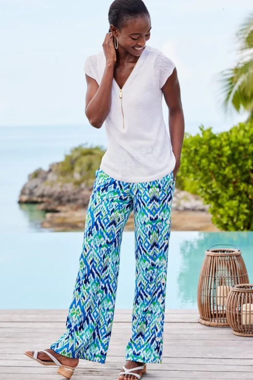Sonoma Linen Blend Wide Leg Pants