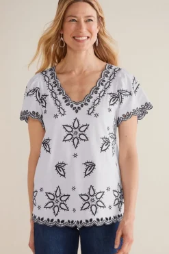 Teres Embroidered Tee