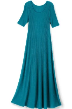 Textured Short Sleeve Santiago Dress