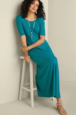 Textured Short Sleeve Santiago Dress