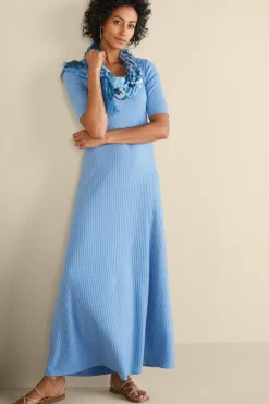 Textured Short Sleeve Santiago Dress